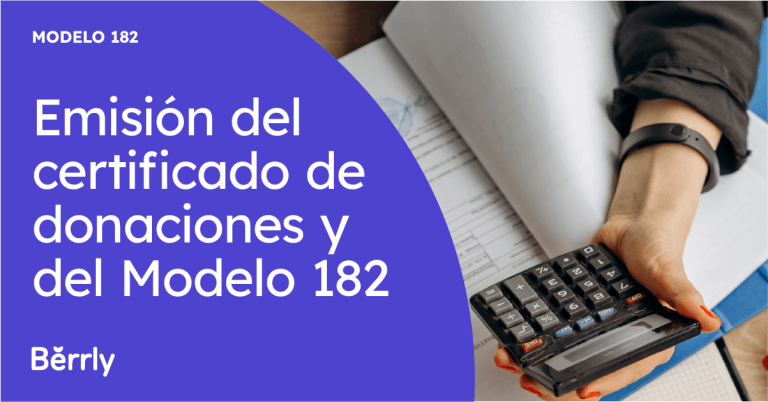 Certificado de donaciones y Modelo 182 de la Agencia Tributaria