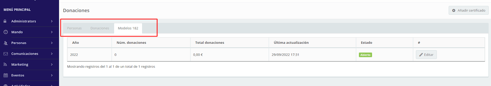 Modelo 182 y el certificado de donaciones con Berrly