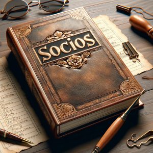 Libro de socios antiguo